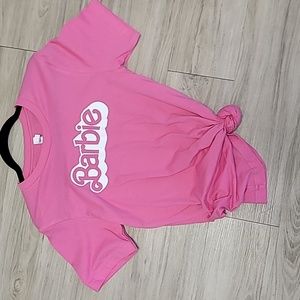 Barbie pink short sleeve shirt
